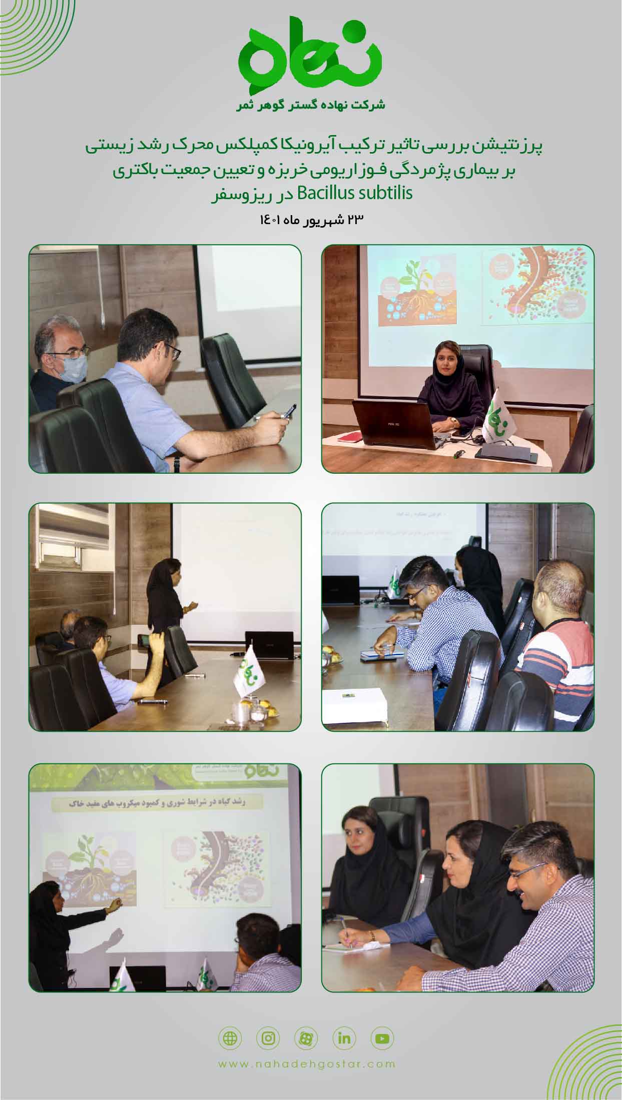 پرزنتیشن بررسی تاثیر ترکیب آیرونیکا کمپلکس محرک رشد زیستی(1)